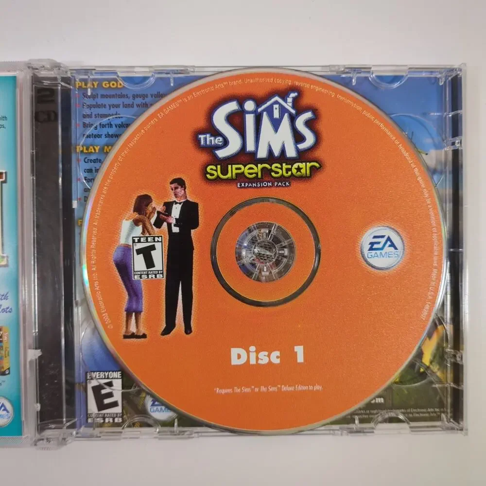 The Sims Superstar Expansion Pack PC Video Game Simulation Maxis